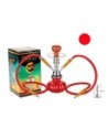 SHISHA 2 MANGUERAS ROJA 24cm