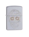 ZIPPO ETCHED SKULL -60002982